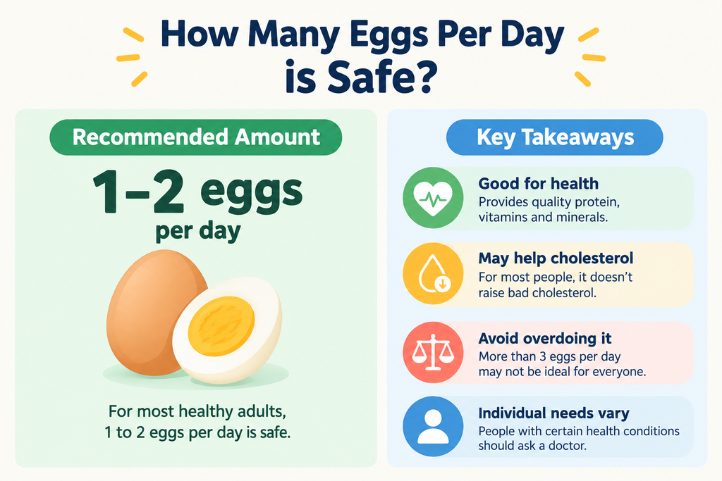 How many eggs per day is safe